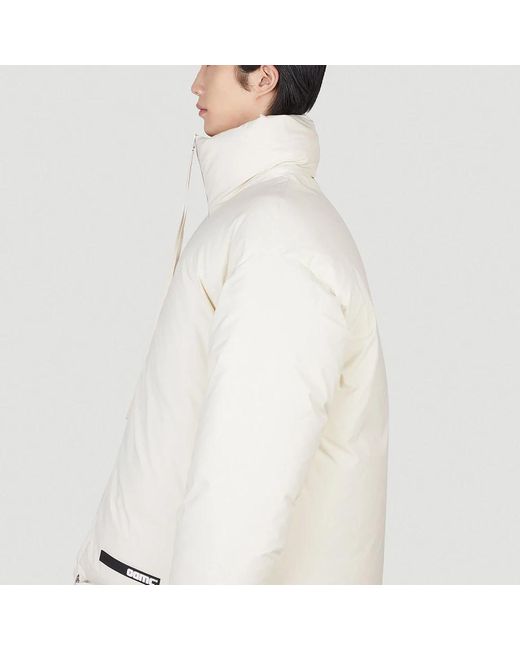 OAMC Tech high neck puffer jacket in White für Herren