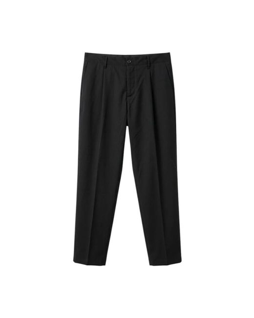 White Sand Black Suit Trousers for men