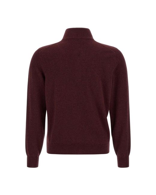 Brunello Cucinelli Purple Cashmere Knitwear for men