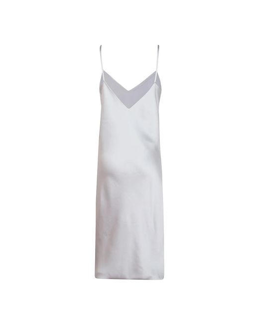 Norma Kamali White Midi Dresses