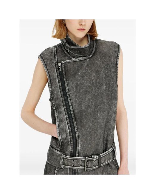 DIESEL Gray Waistcoats