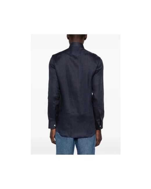 Sartorio Napoli Blue Denim Shirts for men