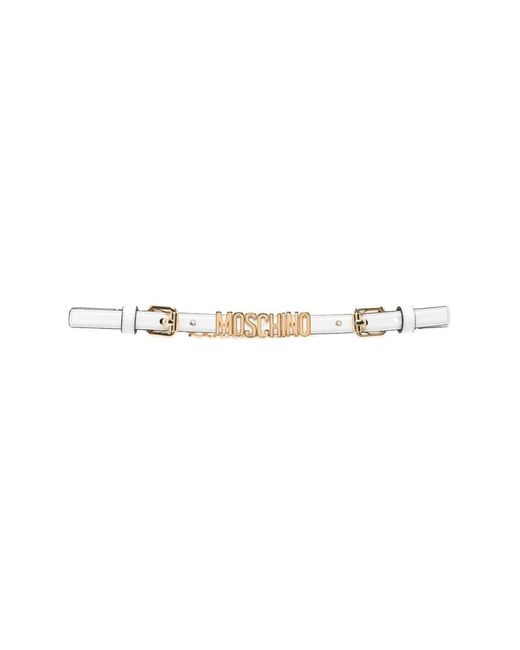 Moschino Metallic Belts