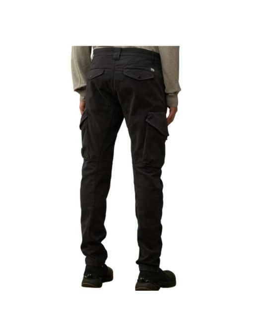 Slim-Fit Trousers C P Company de hombre de color Black