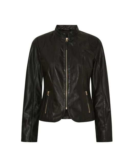 Leather Jackets Btfcph en coloris Black