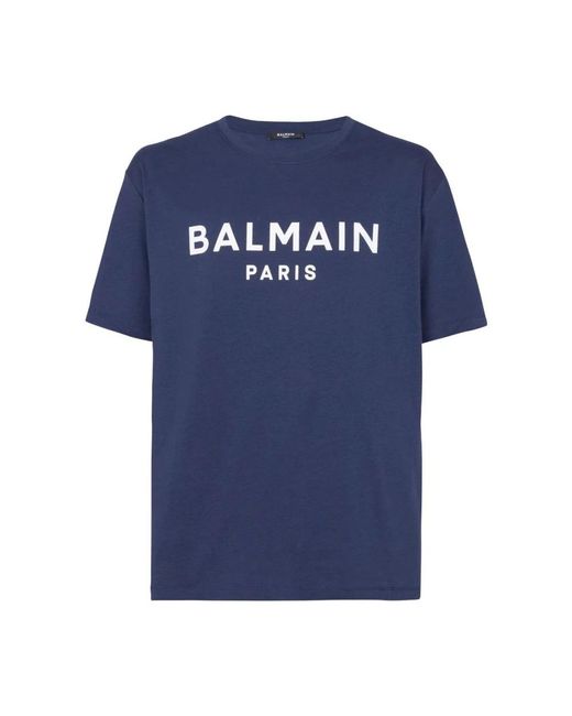 Balmain Blue T-Shirts for men