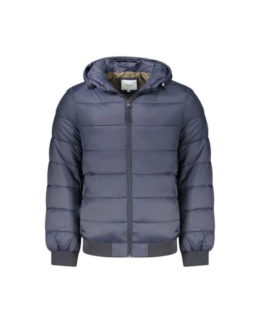 Pepe Jeans Blue Winter Jackets for men