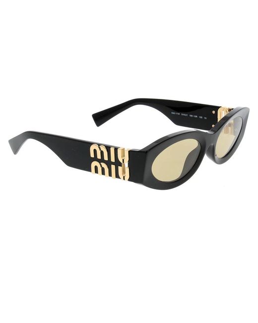 Miu Miu Black Stylische Sonnenbrille Für Mode-Enthusiasten