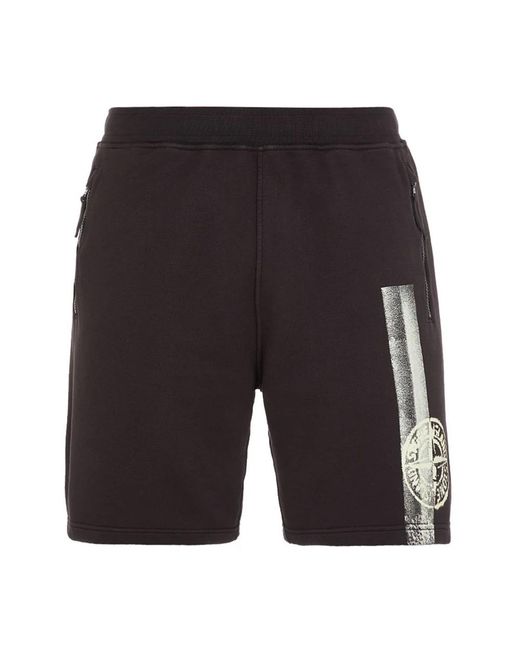 Stone Island Black Casual Shorts for men