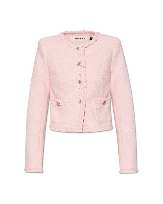 Tweed Jackets di M I S B H V in Pink