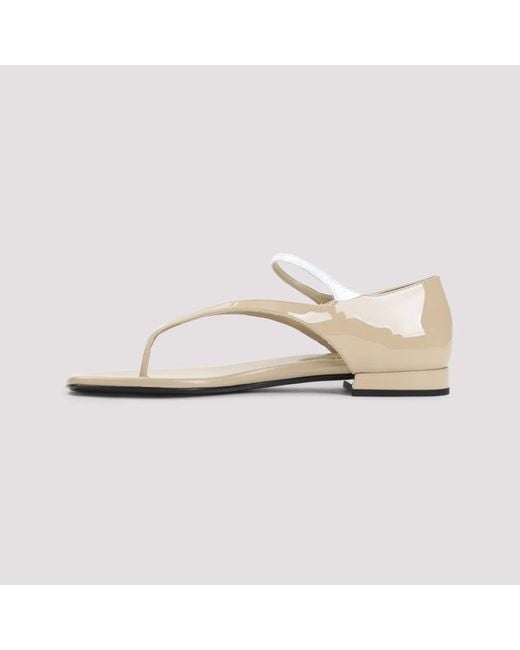 Miu Miu White Flat Sandals