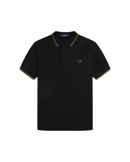Fred Perry Black Polo Shirts for men