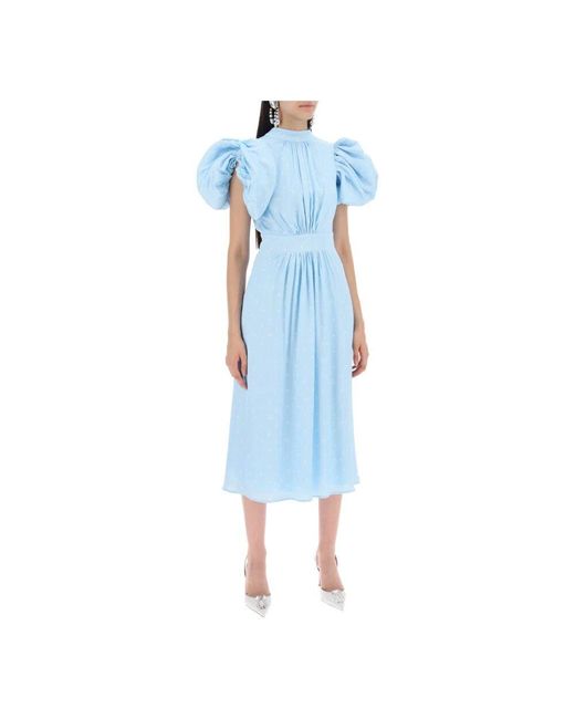 ROTATE BIRGER CHRISTENSEN Blue Midi Dresses