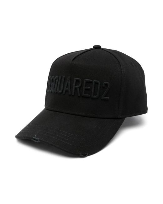 DSquared² Black Hats & Caps for men