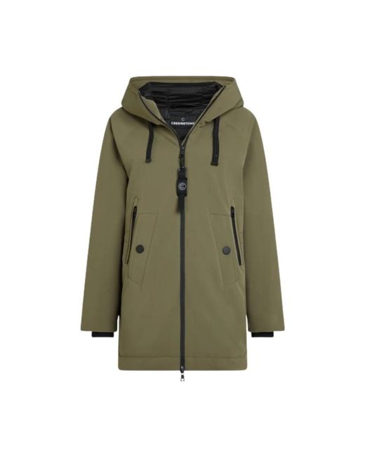 Parkas di Creenstone in Green