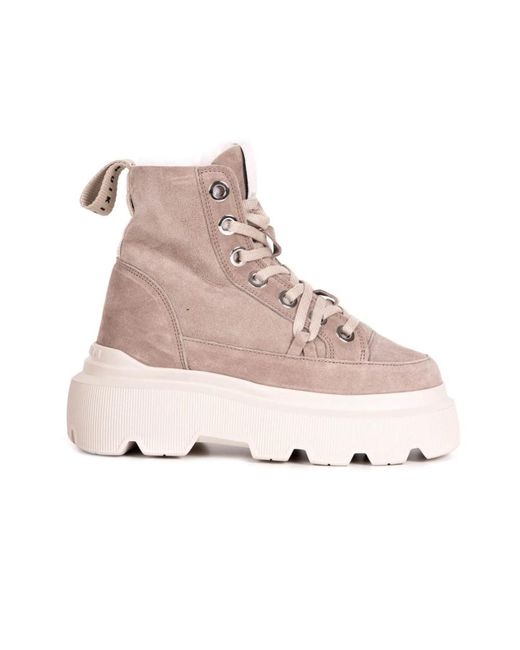 Lace-Up Boots di Inuikii in Pink