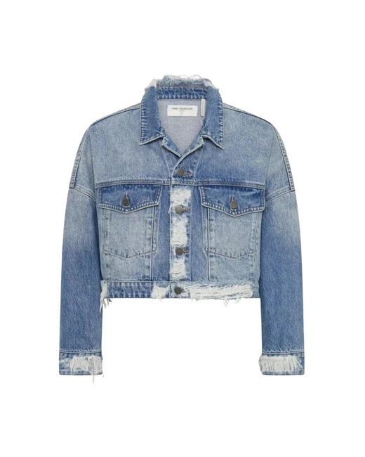 Denim Jackets One Teaspoon de color Blue