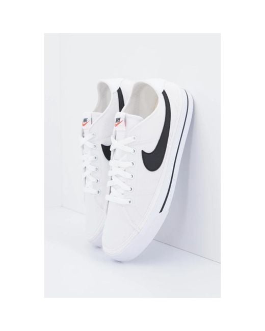 Nike Canvas court legacy stylische sneakers in White für Herren