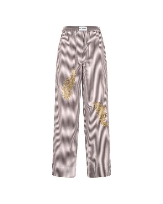 Des Phemmes Gray Wide Trousers