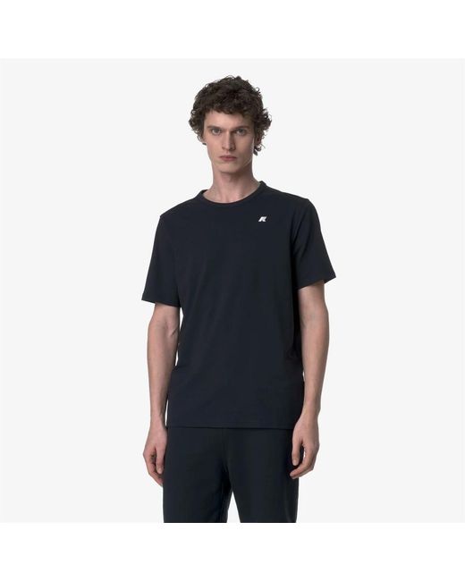 K-Way Blue T-Shirts for men