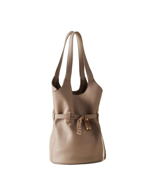 Bucket Bags di Borbonese in Brown