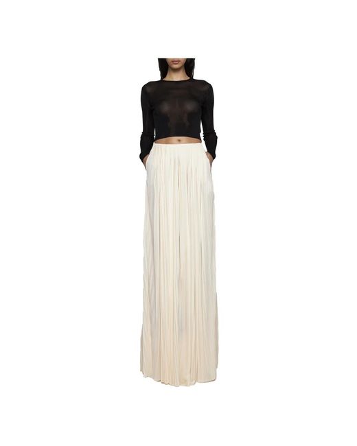 Saint Laurent Natural Maxi Skirts