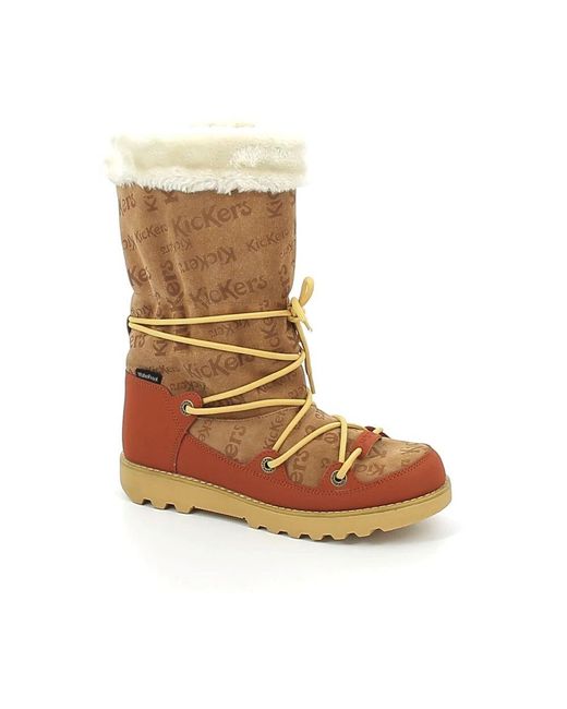 Winter Boots Kickers de color Brown