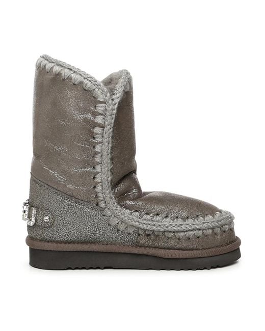 Mou Gray Winter Boots
