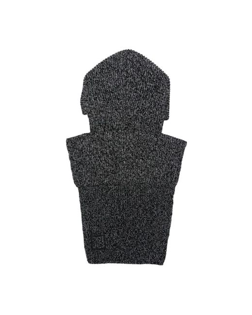 Stone Island Black Winter Scarves for men