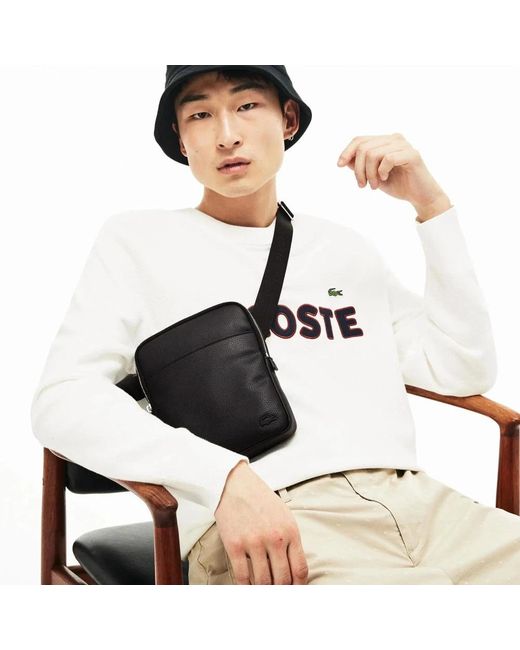 Lacoste Black Cross Body Messenger for men