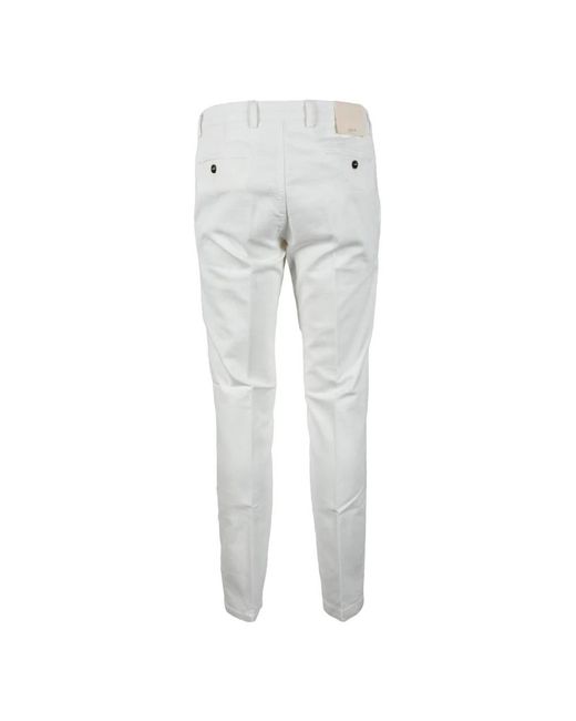 BRIGLIA Gray Slim-Fit Trousers for men
