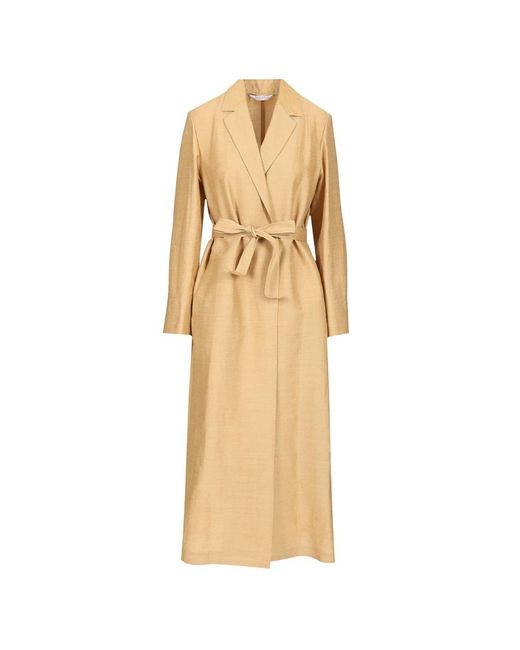 Max Mara Natural Belted Coats