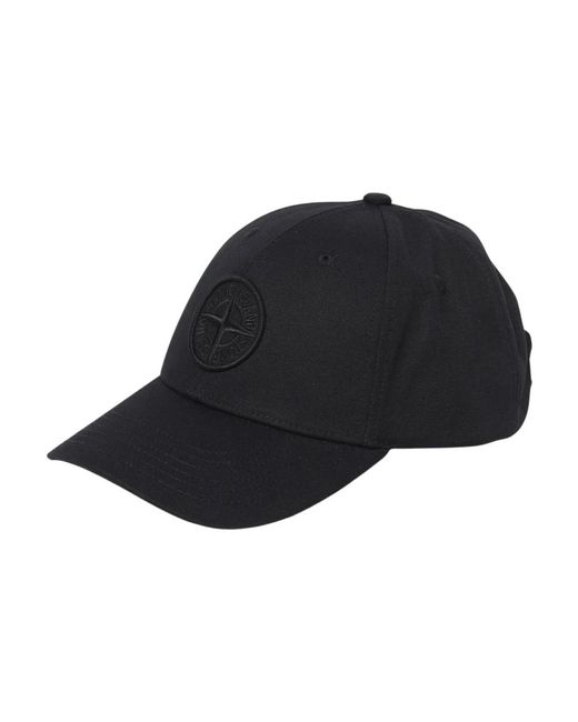 Caps di Stone Island in Black da Uomo
