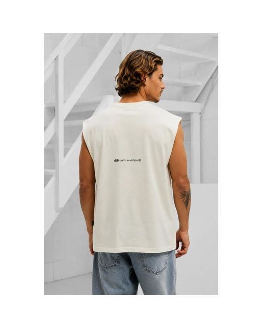 Sleeveless Tops Equalite de hombre de color White