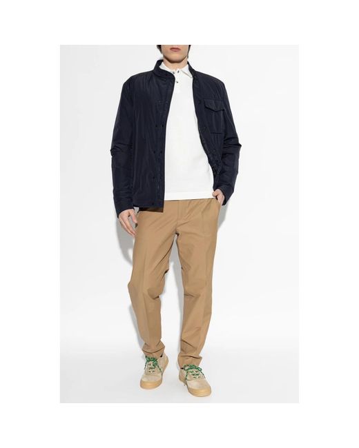 Moncler Jassen ,Blauw ,Leer Zonda Short Down Jacket in het Blue voor heren