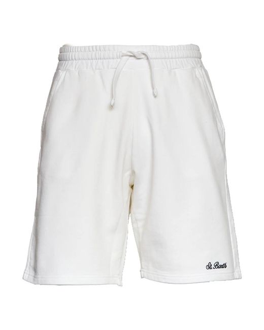 Mc2 Saint Barth White Casual Shorts for men
