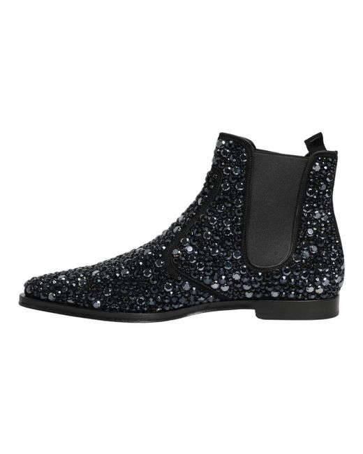 Dolce & Gabbana Black Chelsea Boots for men