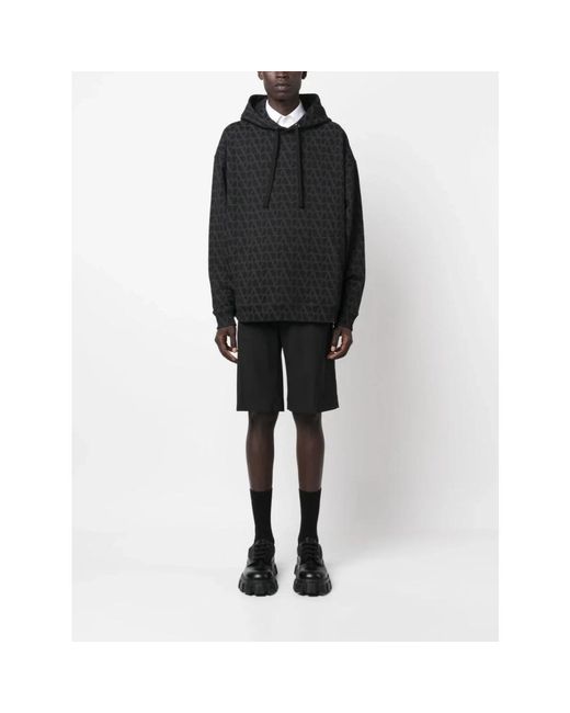 Valentino Garavani Black Hoodies for men