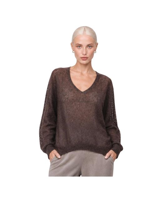 Kocca Brown V-Neck Knitwear
