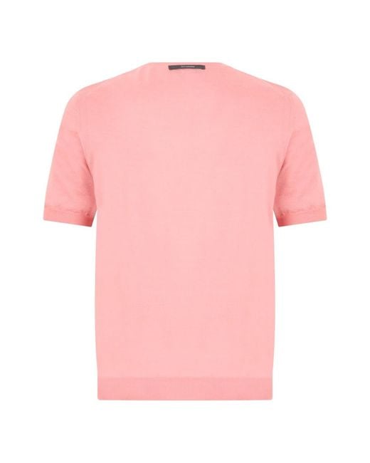Fedeli Pink Cashmere Knitwear for men