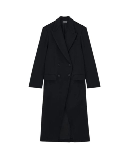 McQueen Black Double-Breasted Coats