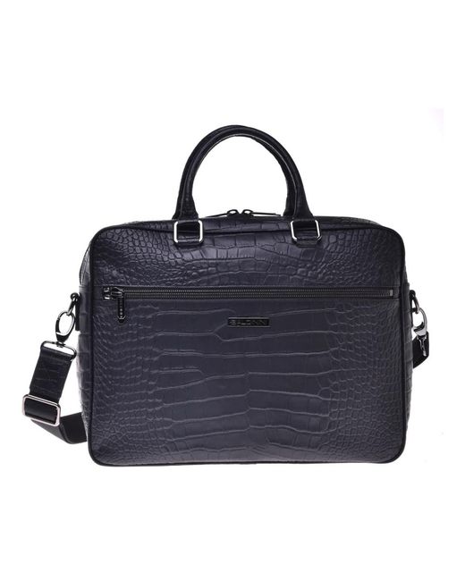Baldinini Blue Laptop Bags & Cases for men