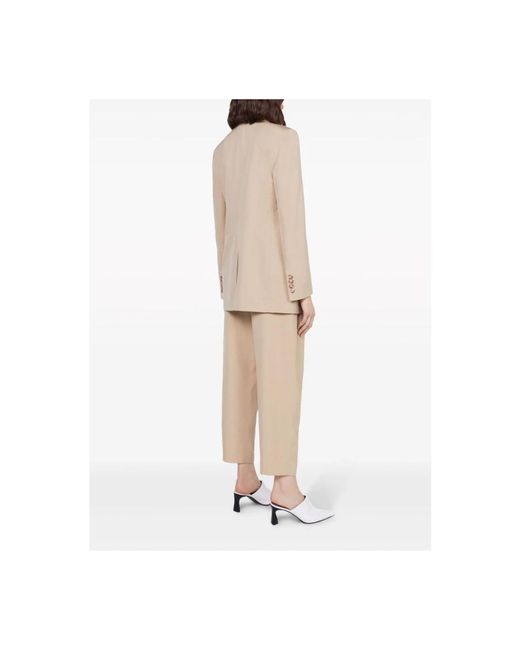 Stella McCartney Natural Cropped Trousers