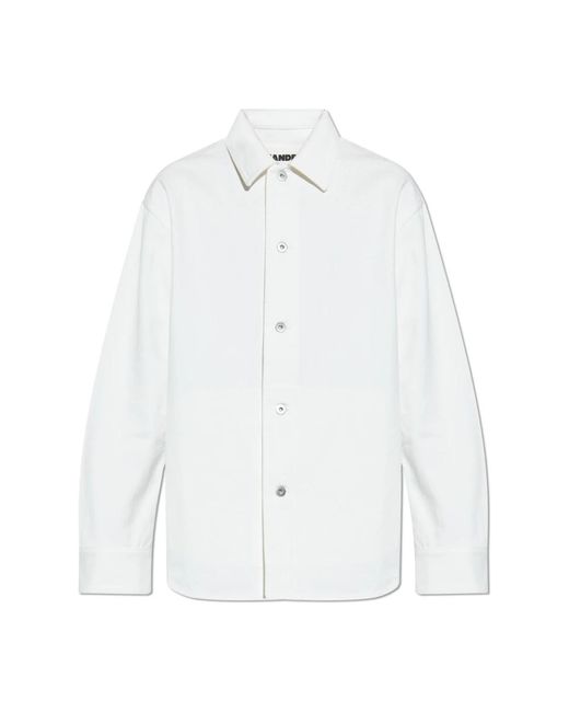 Jil Sander Jassen ,Wit ,Denim Denim Jas in het White voor heren