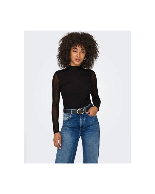 Long Sleeve Tops di ONLY in Black