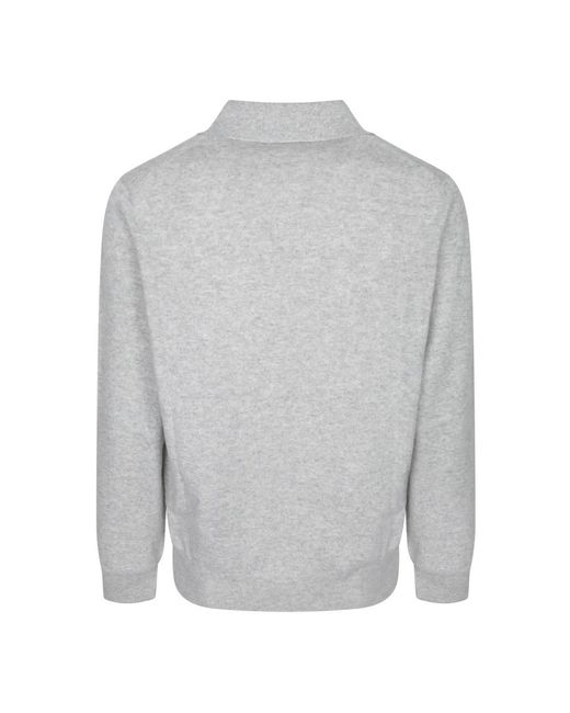 Brunello Cucinelli Gray Polo Shirts for men