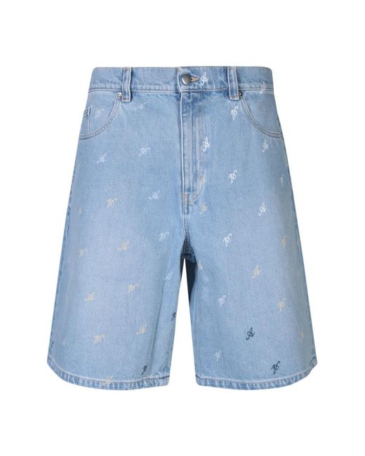 Axel Arigato Blue Denim Shorts for men
