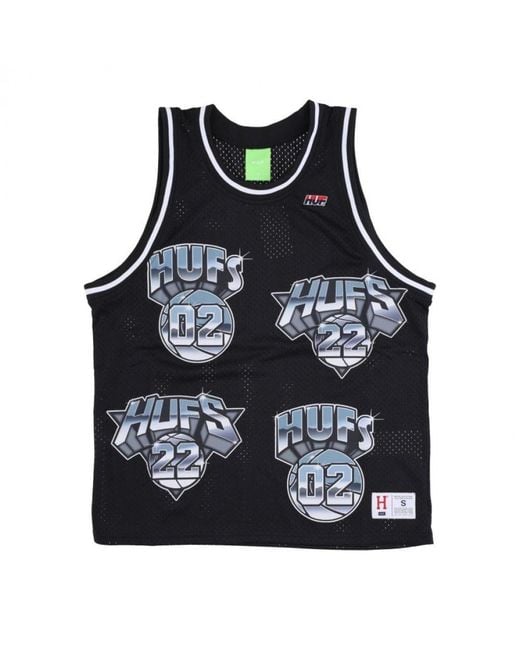 Huf Black Sleeveless Tops for men