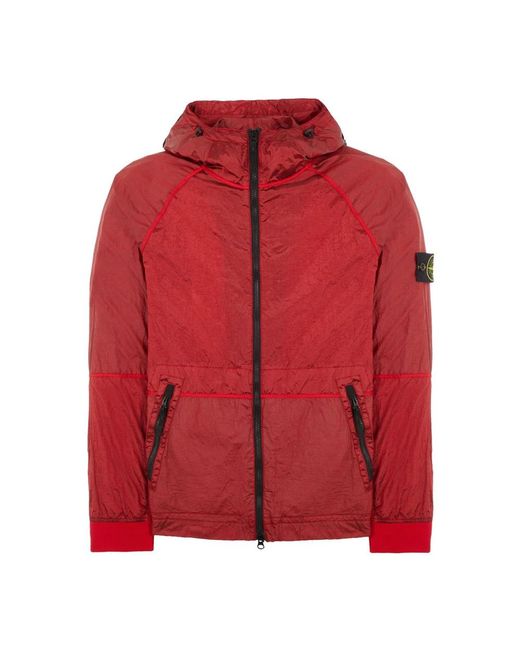 Stone Island Red Light Jackets for men