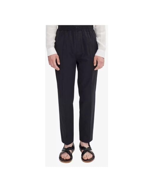 A.P.C. Blue Straight Trousers for men